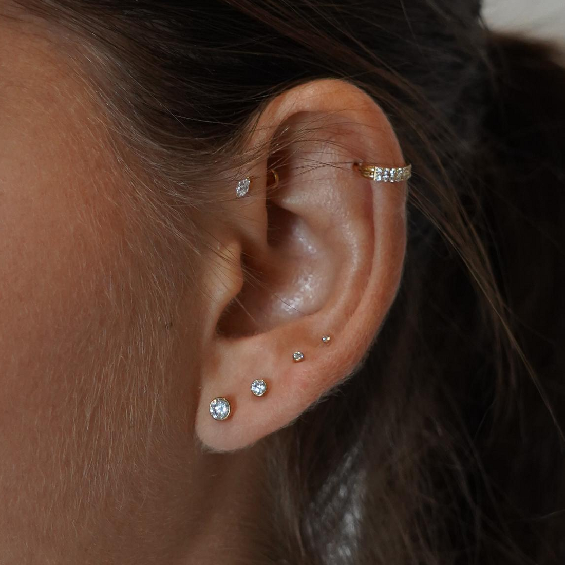 Midi Everyday Bezel Stud