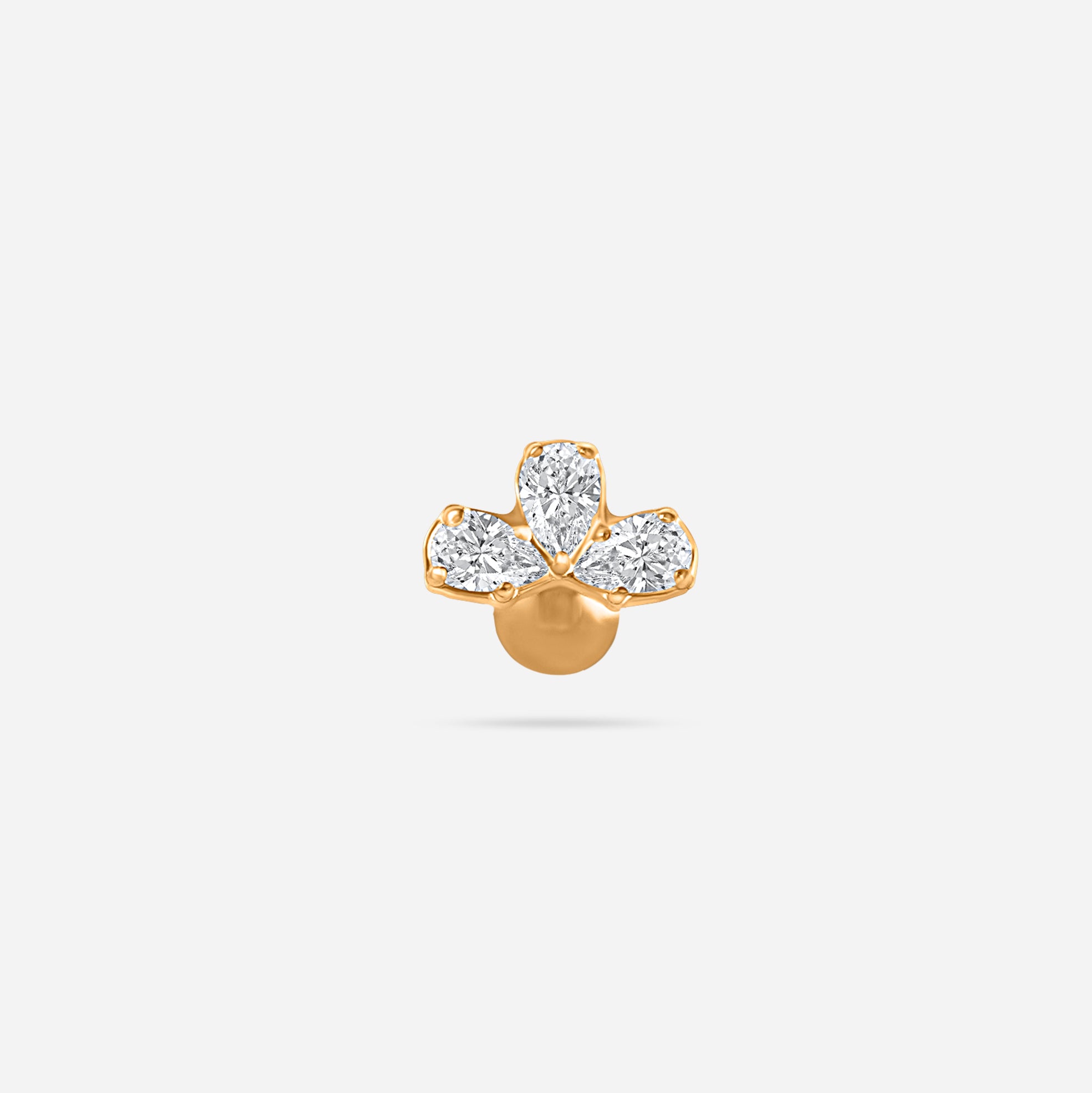 Teardrop Trio Stud