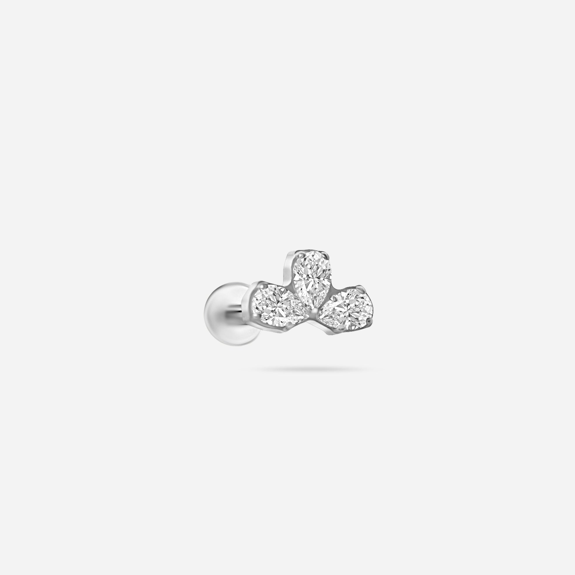 Teardrop Trio Stud