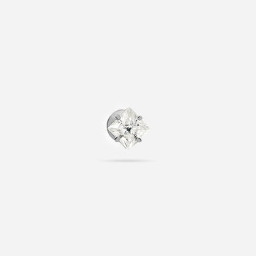 Biggy Everyday Square Moissanite Stud