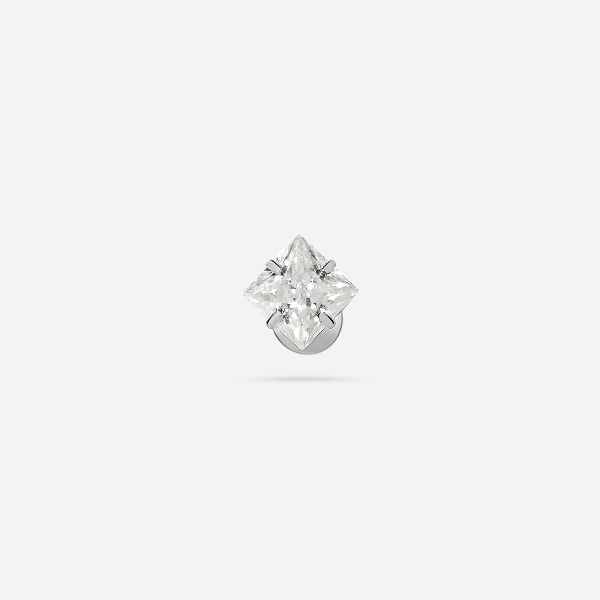 Biggy Everyday Square Moissanite Stud
